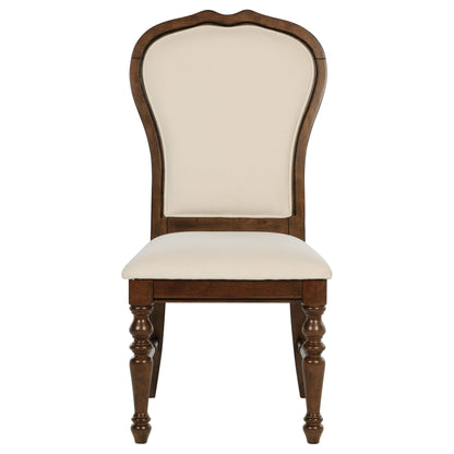 Landon - Upholstered Dining Side Chair (Set of 2) - Rich Brown