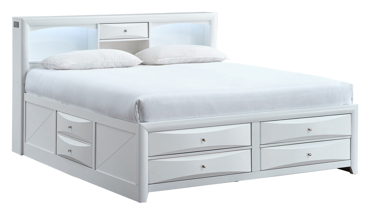 Glory Furniture - Marilla - Storage Bed With Lighting