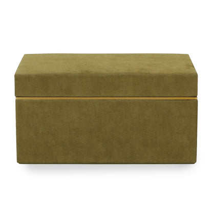 Pisa - Vegan Suede Contract-Grade Storage Box - Green