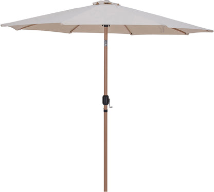 Amalfi - Aluminum Patio Umbrella - Light Brown Base / Light Brown Pole