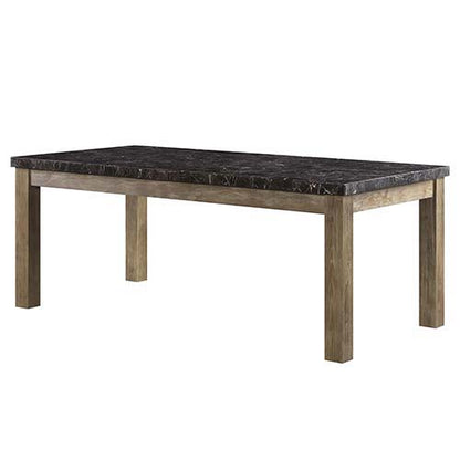 Charnell - Dining Table - Marble & Oak Finish