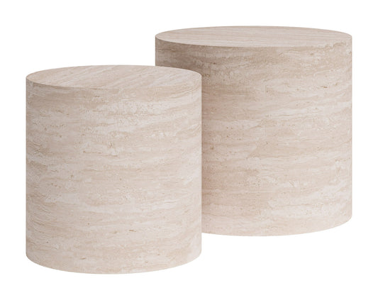 Carzo - Coffee Table Set - Stone Beige