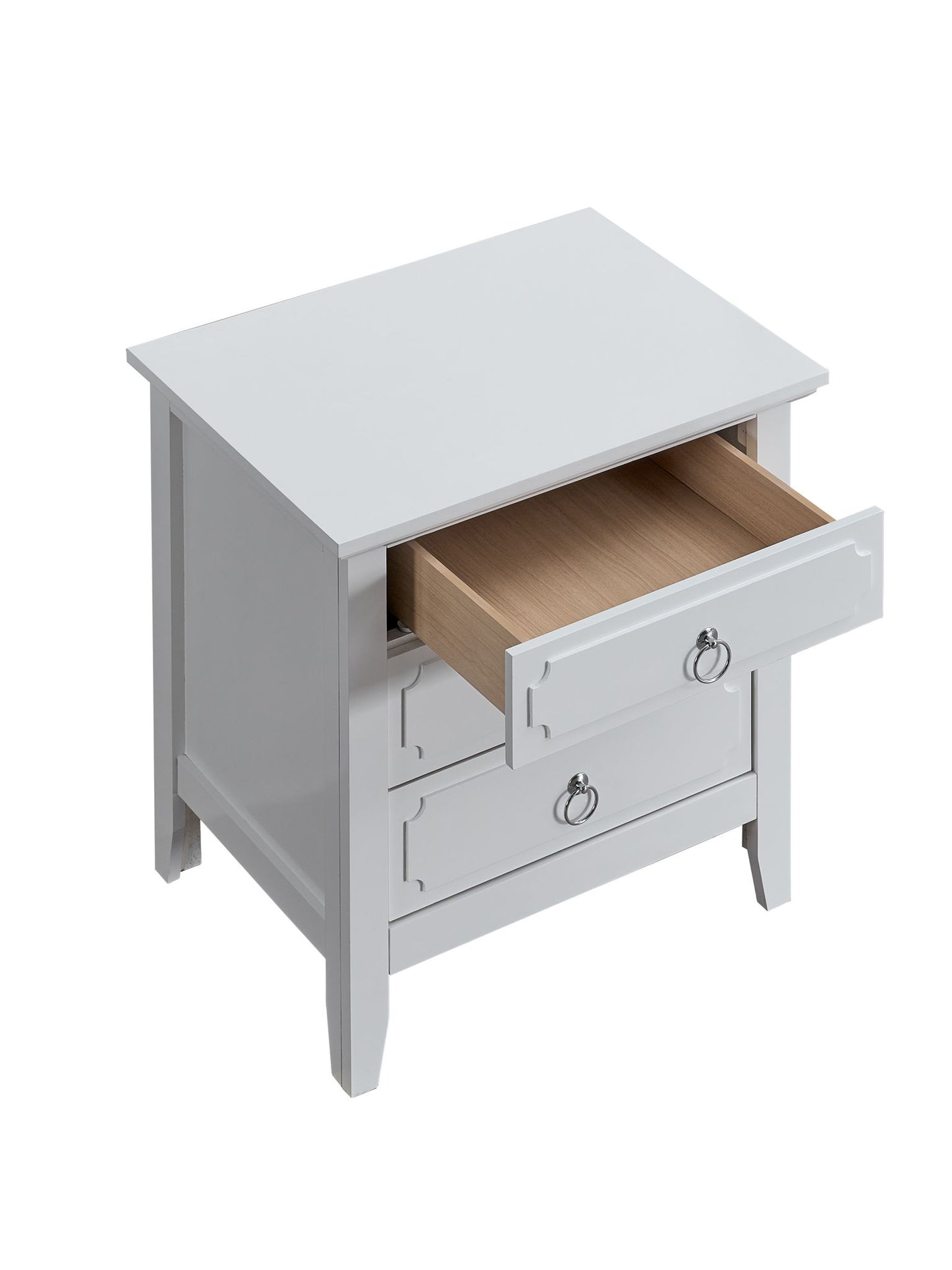 Hammond - 3 Drawer Wood Nightstand - White
