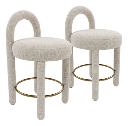 Curco - Counter Stool (Set of 2) - Gray