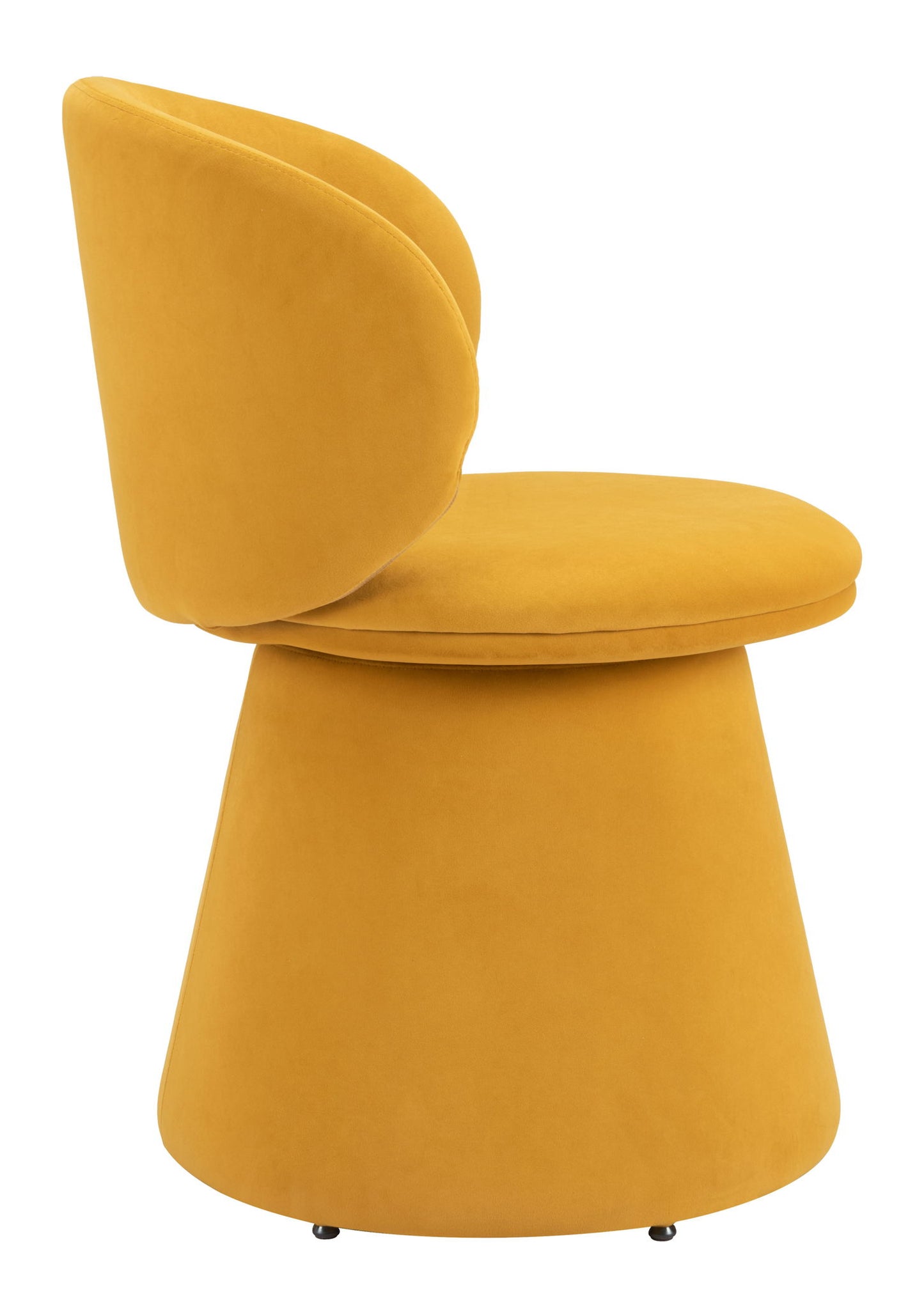 Oblic - Swivel Dining Chair - Orange