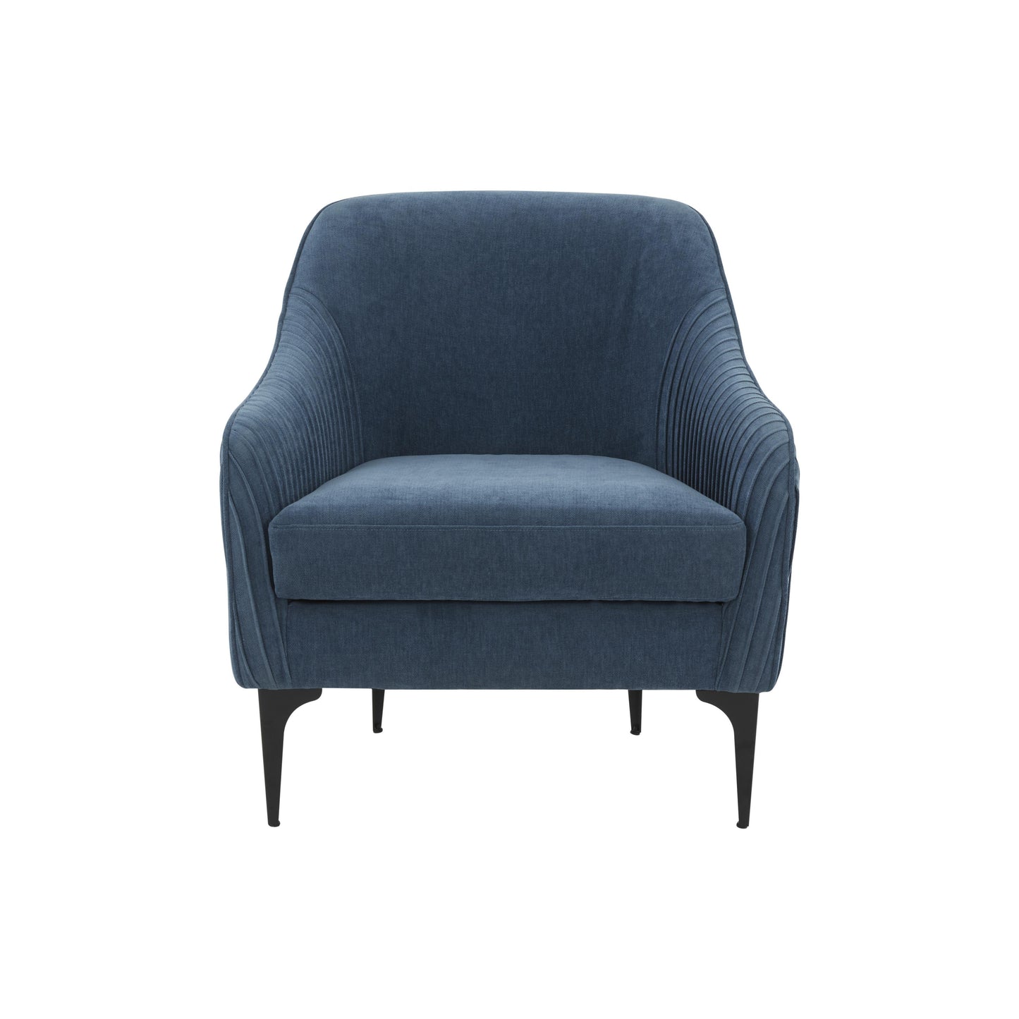 Serena - Velvet Accent Chair With Black Legs