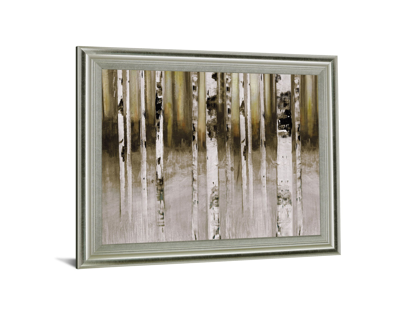 Dusky Birch Woods - 28" x 34" Framed Wall Art