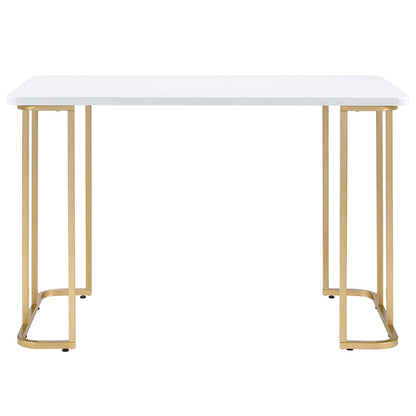 Estie - Writing Desk (Same Ac00902) - White & Gold
