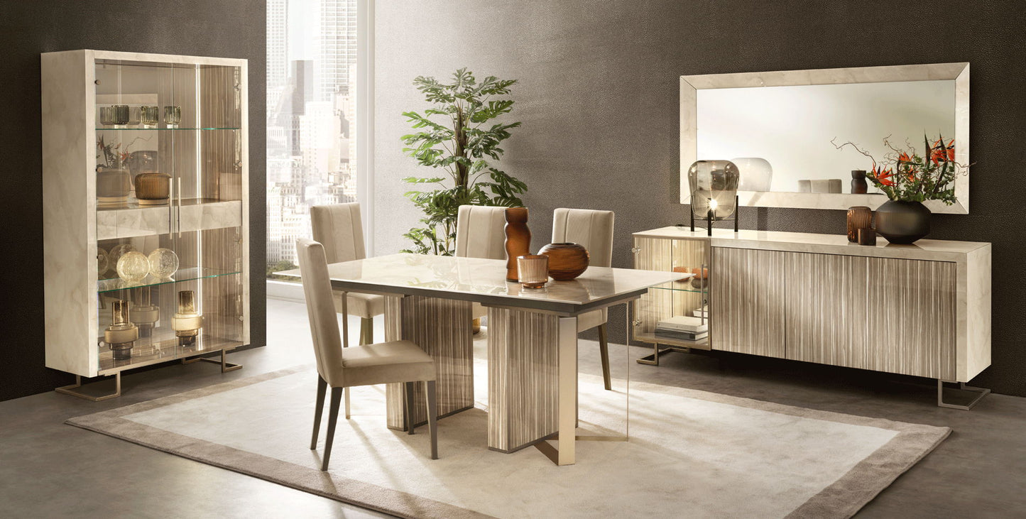 Luce - Dining Table - Beige / Light Brown