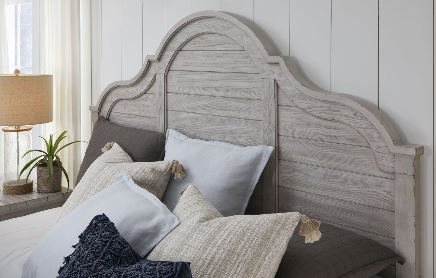 Belhaven - Arched Panel Bed With Storage Footboard