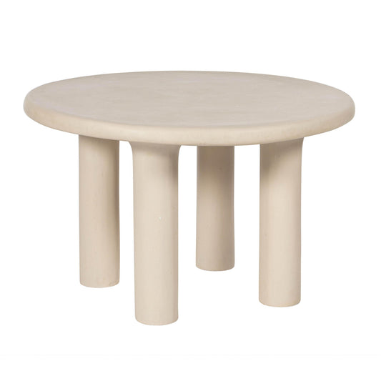 Barbara - 47" Indoor / Outdoor Round Dining Table - Cream