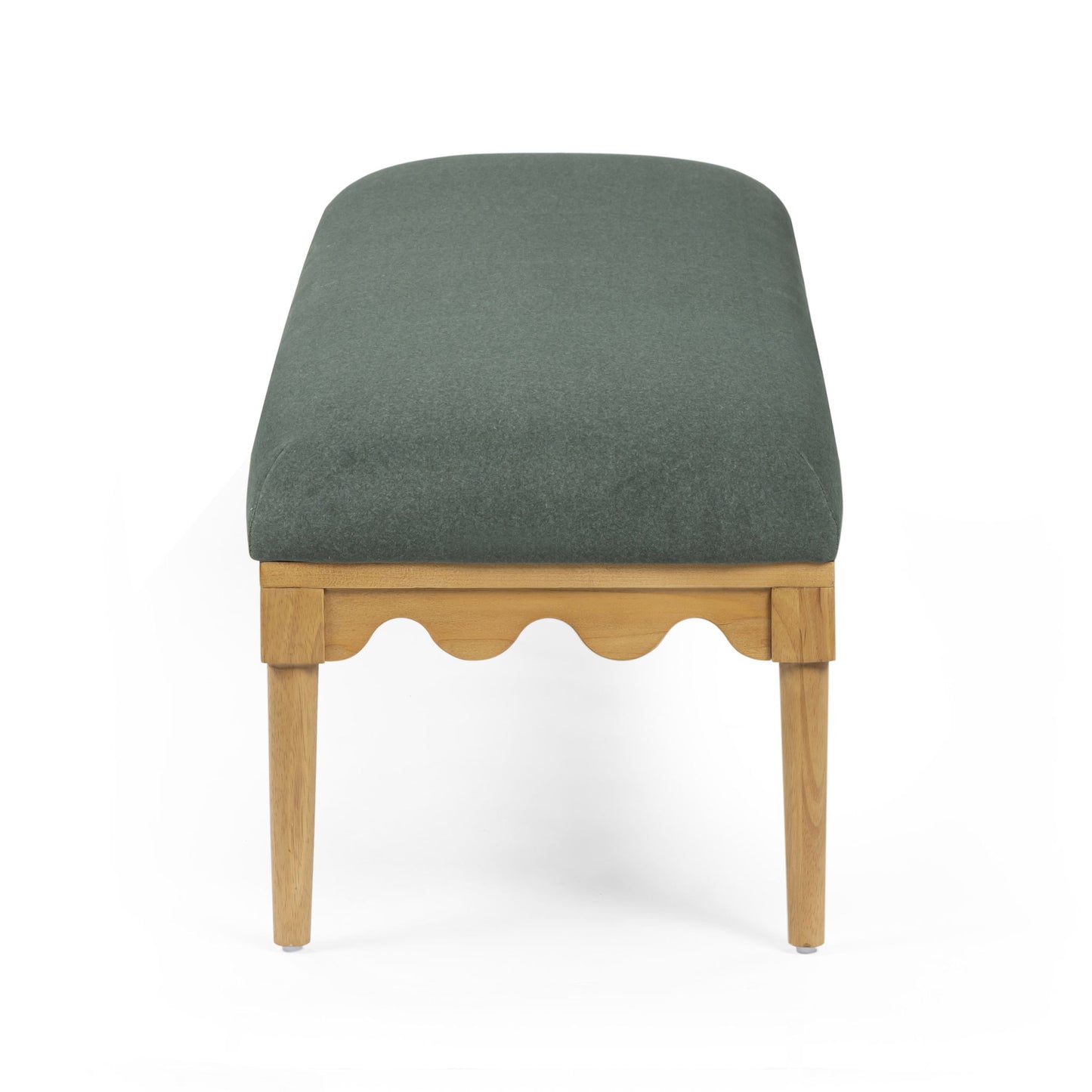Oodle - Vegan Mohair Bench, Natural Ash Legs
