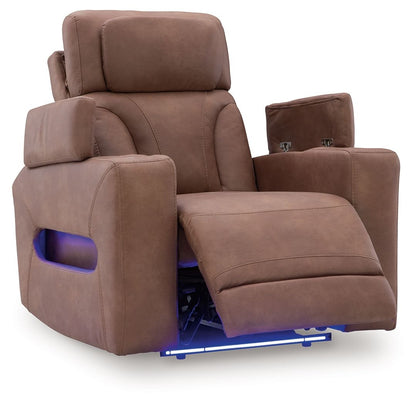 Clean-Slate - Power Recliner / Adj Headrest - Caramel