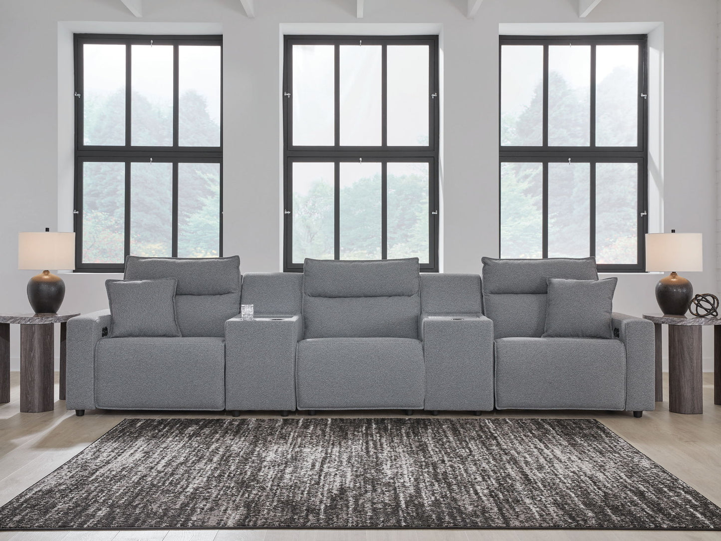 ModMax II - Salt And Pepper - Reclining Sectional