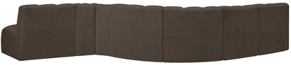 Arc - Boucle Fabric 7 Piece Modular Sofa