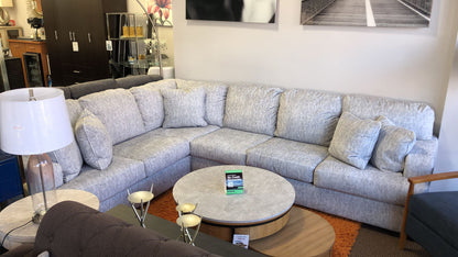 3Pc Gray Sectional - Floor Sample