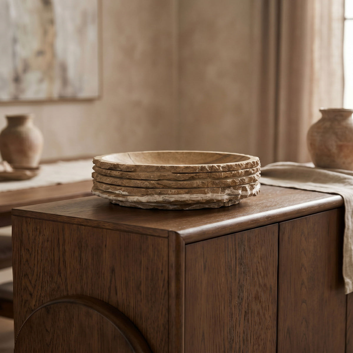 Caesar - Genuine Marble Bowl - Brown