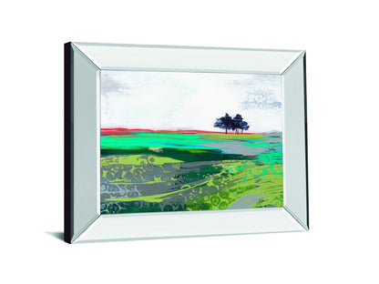 Summer Breeze By Leslie Bernsen - Mirror Framed Print Wall Art - Blue