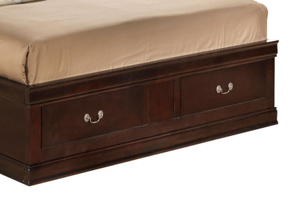Glory Furniture - Louis Phillipe - Bookcase Storage Bed