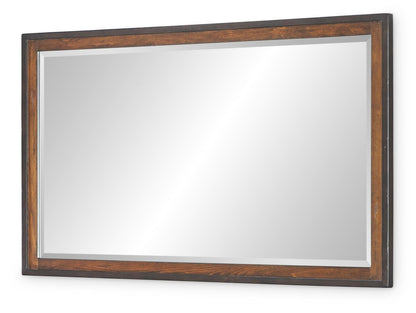 Fenmore - Mirror - Mocha And Distressed Cherry