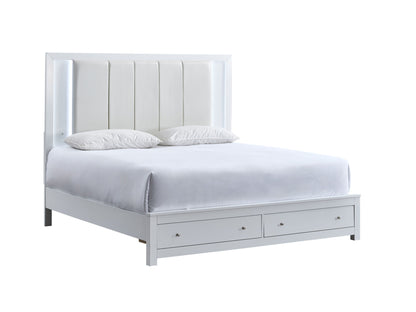 Glory Furniture - Burlington - Storage Bed With Upholstered Headboard
