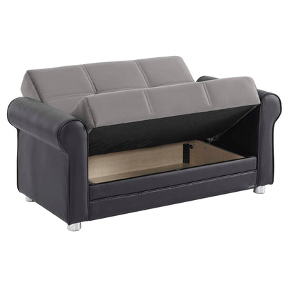 Ottomanson Avalon - Upholstered Convertible Loveseat With Storage