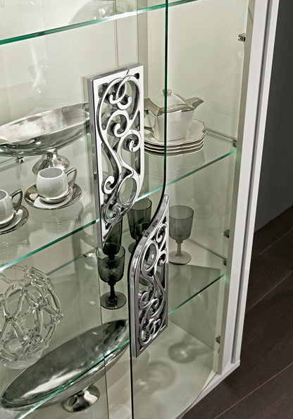 Roma - 2 Door Curio - White