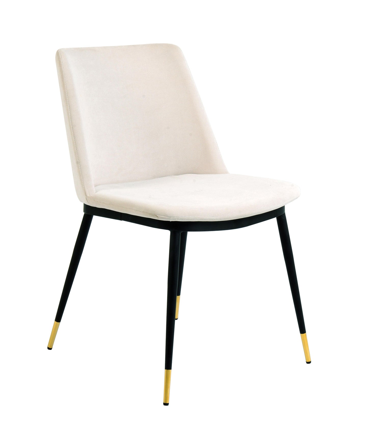 Evora - Velvet Chair With Gold Legs (Set of 2)