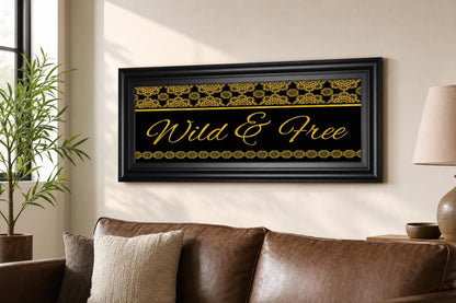 18x42 Wild & Free By Cindy Jacobs - Black