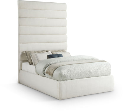 Adam - Linen Fabric Bed With 89" Headboard