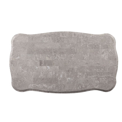 Ariadne - Coffee Table - Marble Top & Platinum