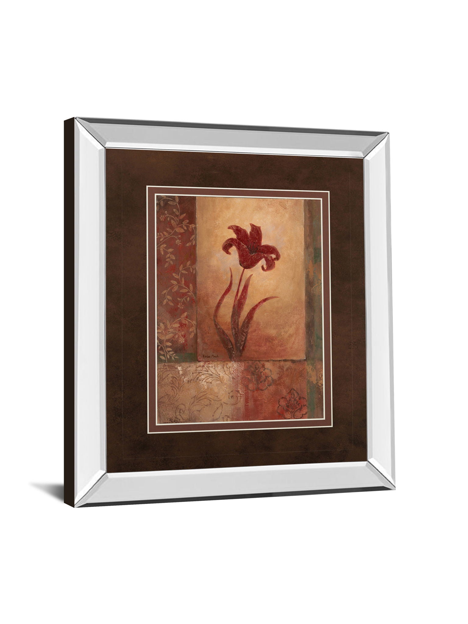 Lily Silhouette By Vivian Flasch - Framed Print Wall Art - Thumbnail 3