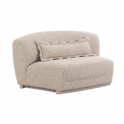 Marion - Textured Boucle Armless Loveseat - Two-Tone