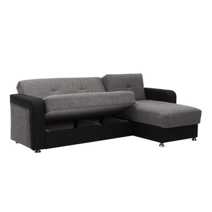 Ottomanson Harmony - Upholstered Convertible Chaise Lounge With Storage