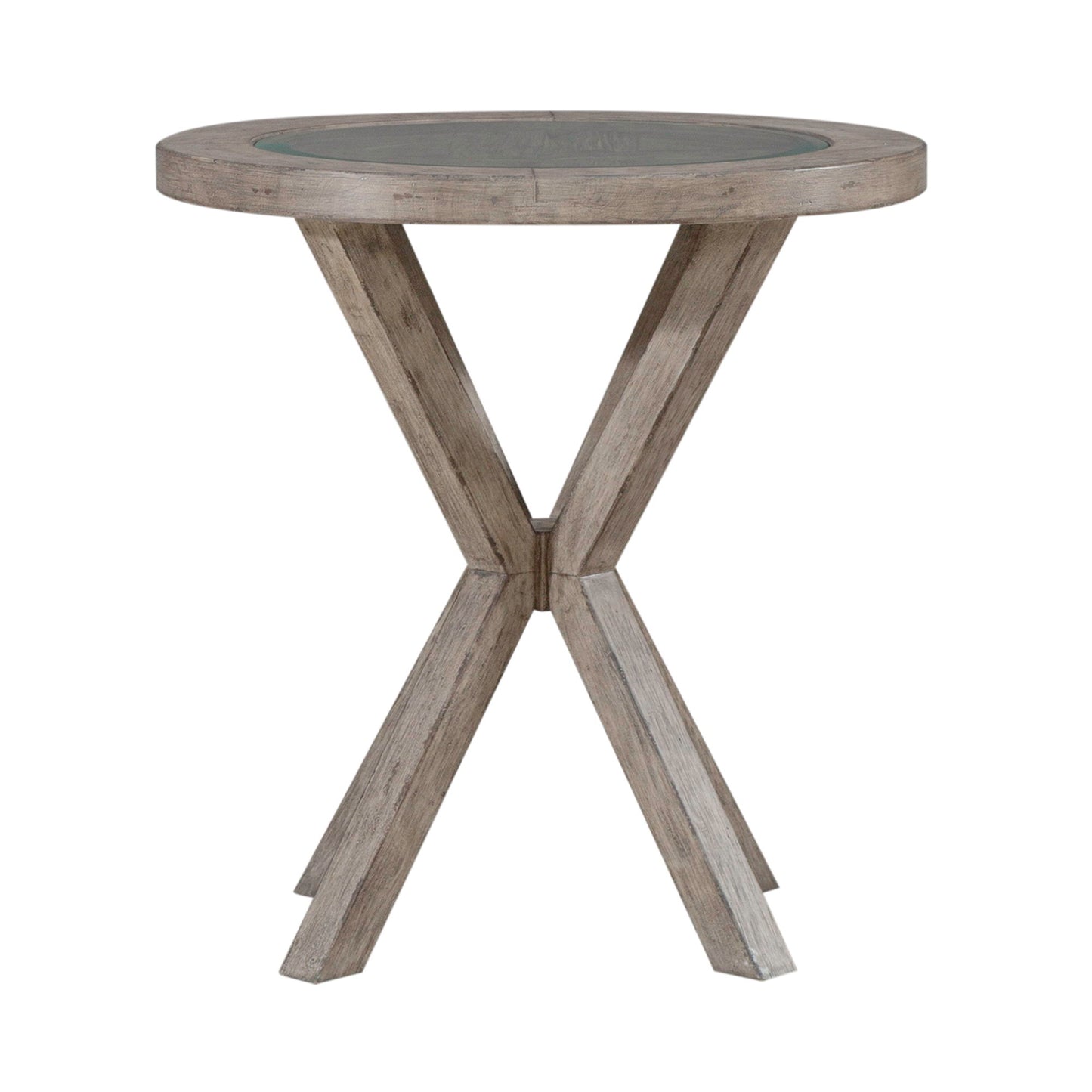 Skyview Lodge - Round Chairside Table - Light Brown