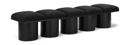Pavilion - 5 Piece Modular Bench With Black Base