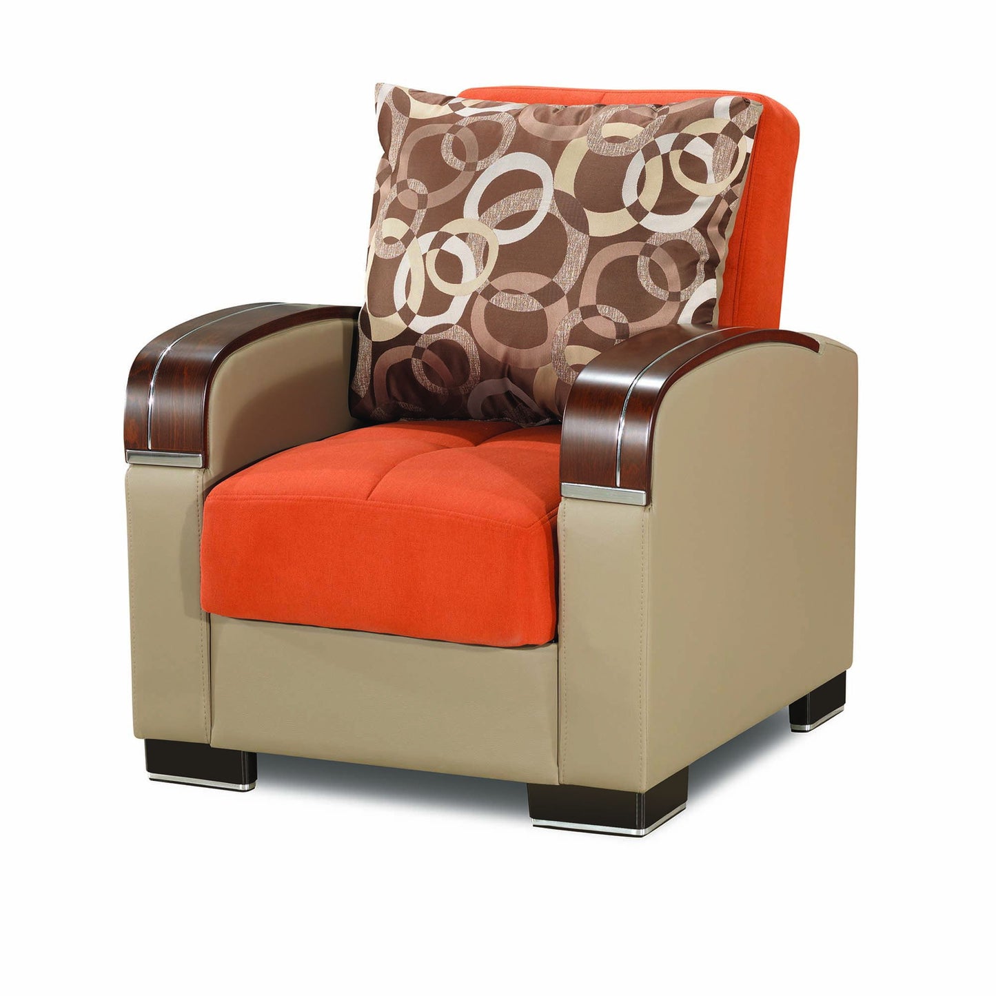 Ottomanson Mobimax - Upholstered Convertible Armchair With Storage