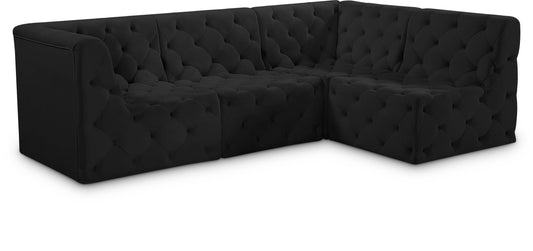 Tuft - Modular Sectional 4 Piece - Black