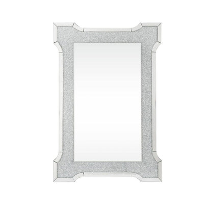 Noralie - 47" X 31" Accent Mirror With Faux Diamonds - Mirrored