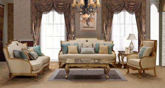 Majestic - Sofa And Loveseat - Gold