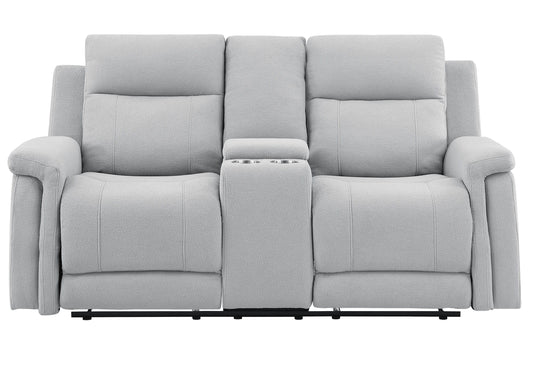 U1797 - Reclining Console Loveseat - Gray