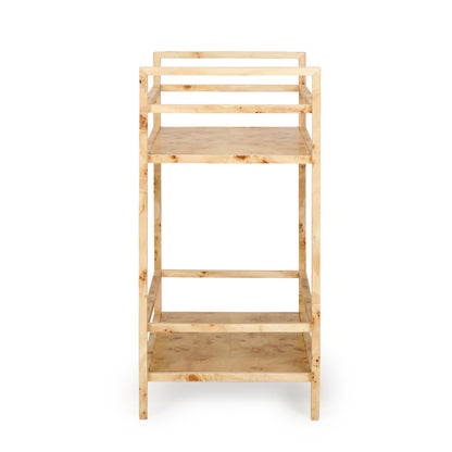 Destin - Burl Designer Bar Cart - Natural