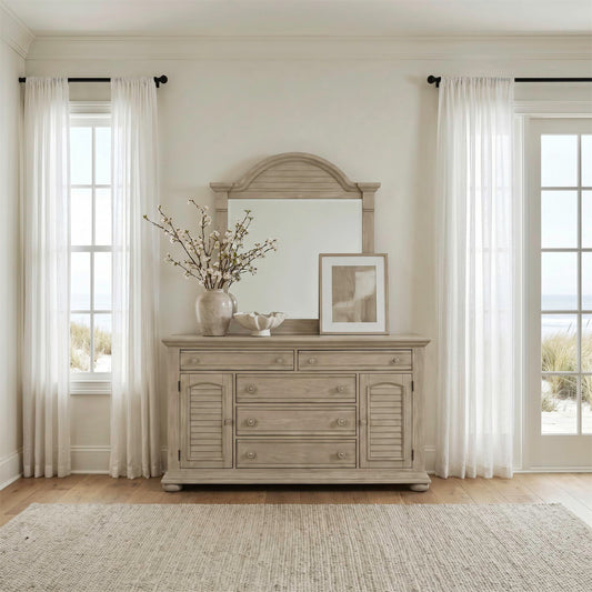 Summer House - Dresser & Mirror - Sand Dune