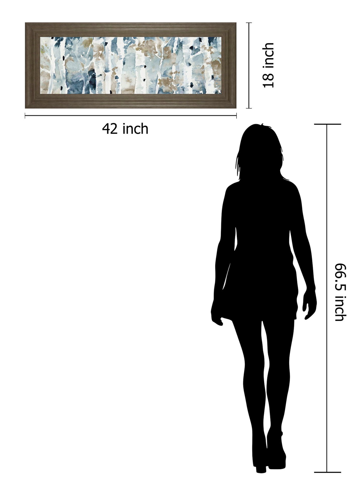 Blue Upon The Hill By Lanie Loreth - Framed Print Wall Art - Blue