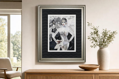 34x40 Fashion Mosaic I By Carol Robinson - Black