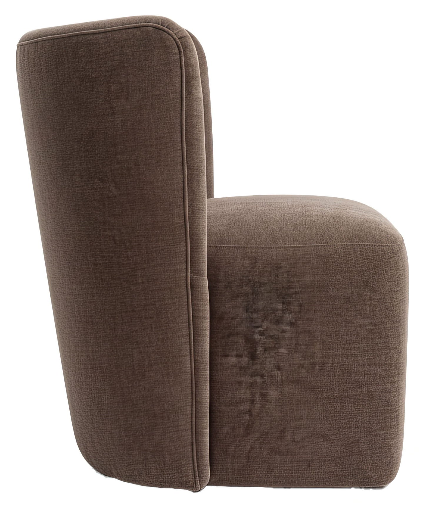 Bambun - Dining Chair With Wheels - Brown