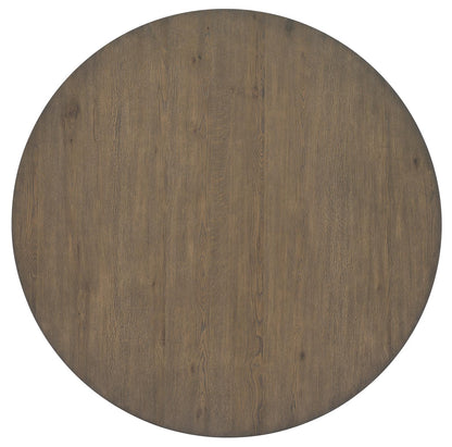 Seraphina - Complete Round Dining Table - Midnight Oak