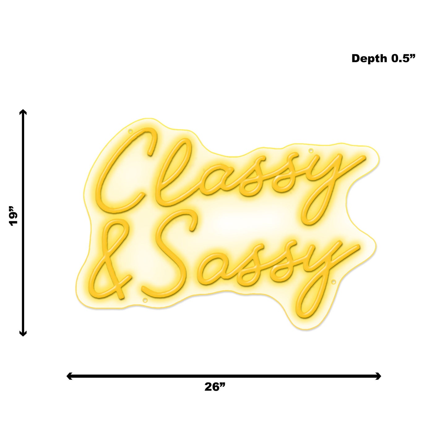 Neon Classy & Sassy - Orange