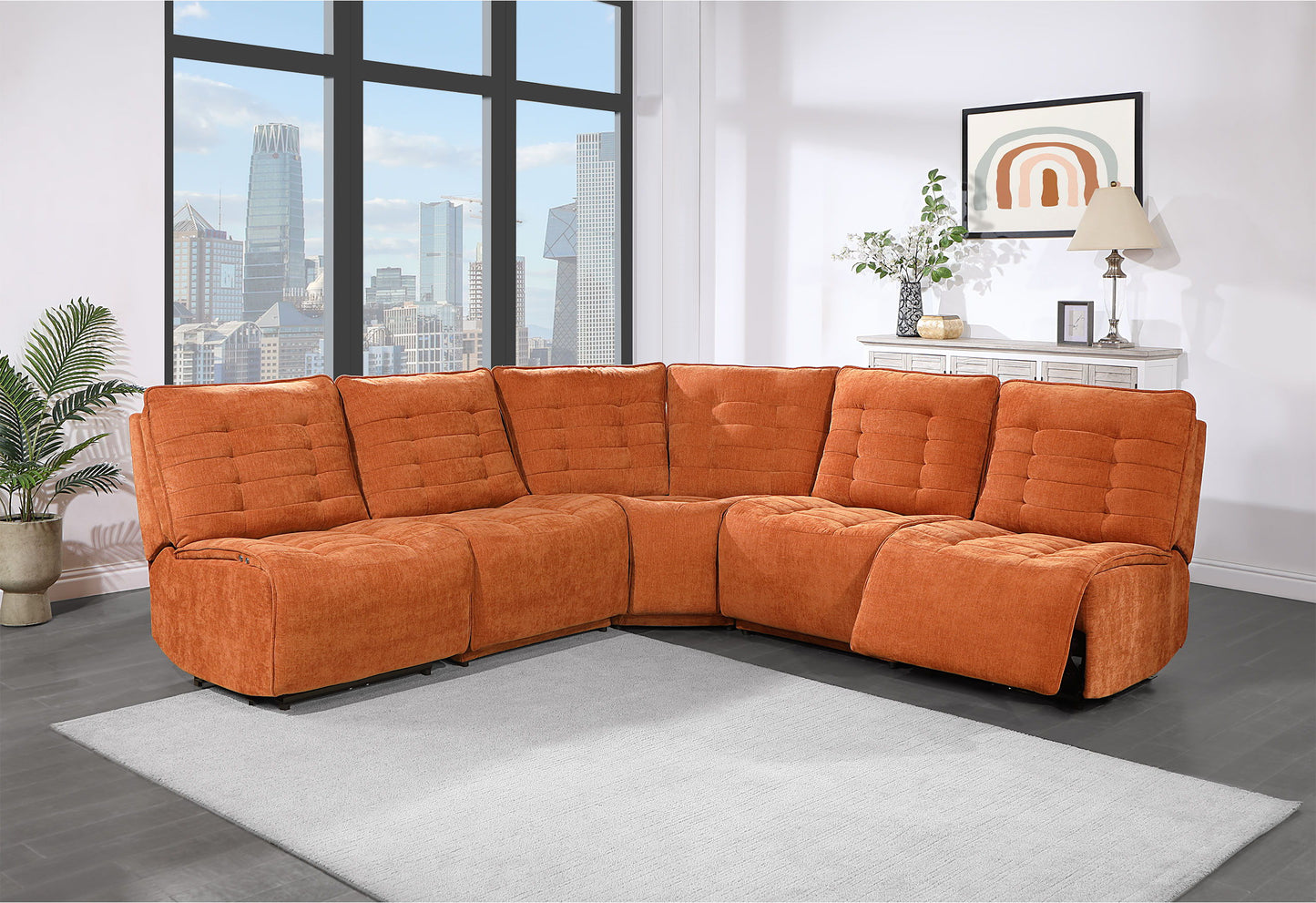 U6066 - Build It Your Way Sofa / Loveseat 2 - Rust