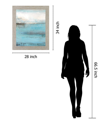 Azure Refuge - 28" x 34" Framed Wall Art